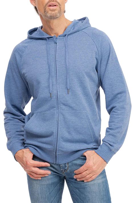 Jacke aus Jersey mit Kapuze in Blau für Herren 